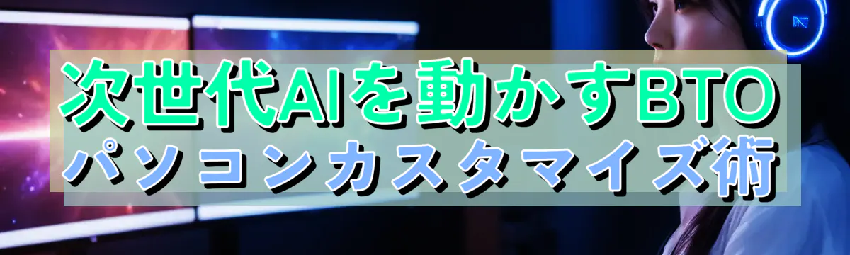 次世代AIを動かすBTOパソコンカスタマイズ術