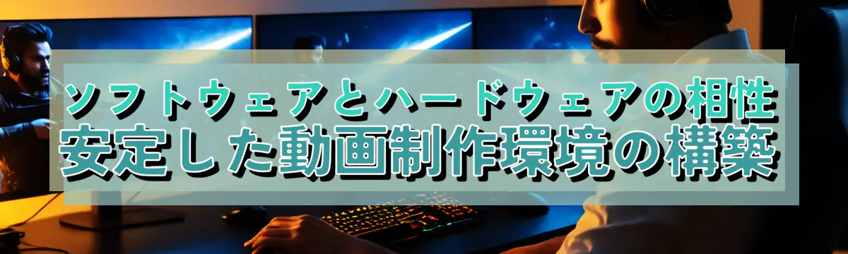 ソフトウェアとハードウェアの相性 安定した動画制作環境の構築