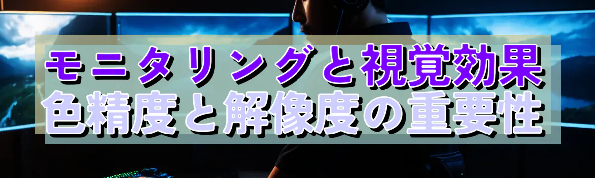 モニタリングと視覚効果 色精度と解像度の重要性