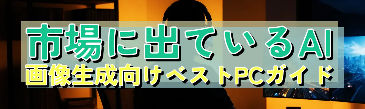 市場に出ているAI画像生成向けベストPCガイド