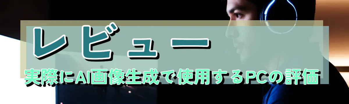 レビュー 実際にAI画像生成で使用するPCの評価