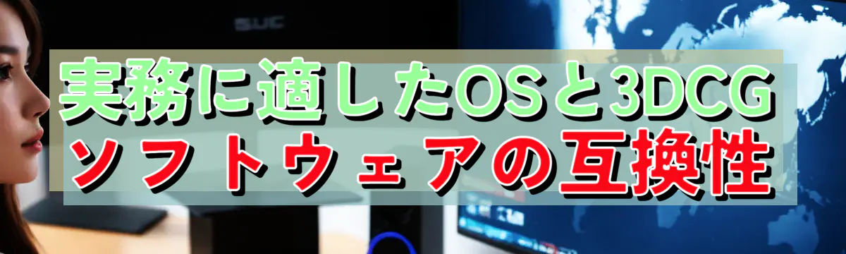 実務に適したOSと3DCGソフトウェアの互換性