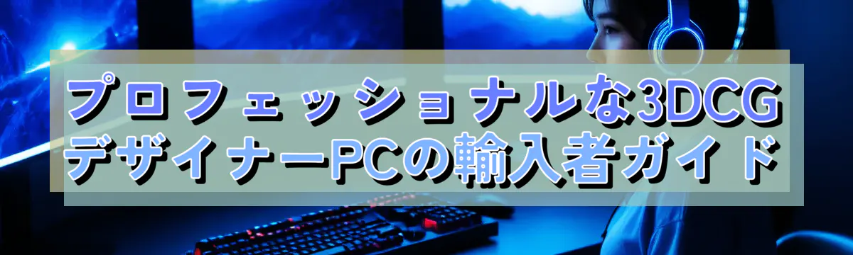 プロフェッショナルな3DCGデザイナーPCの輸入者ガイド