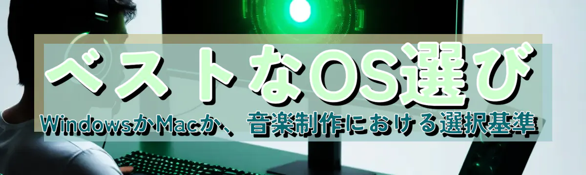 ベストなOS選び WindowsかMacか、音楽制作における選択基準