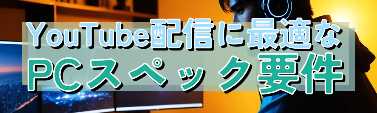 YouTube配信に最適なPCスペック要件