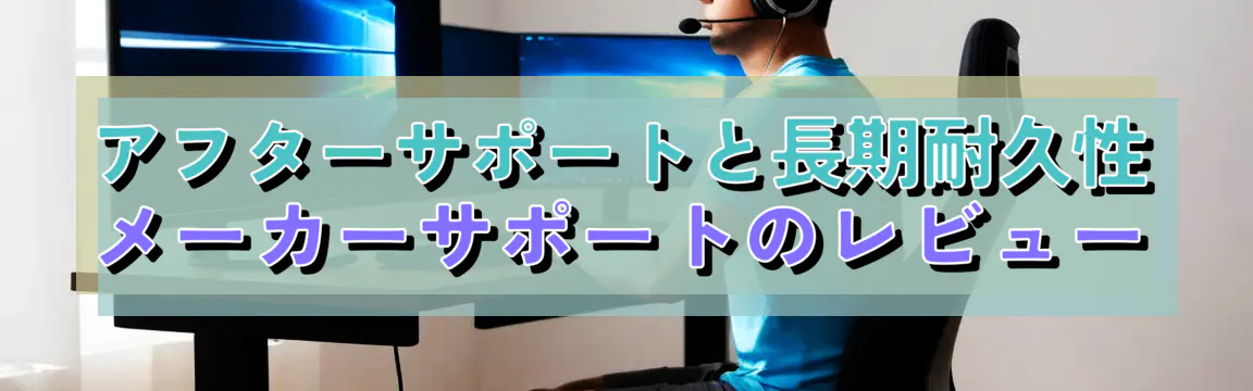 アフターサポートと長期耐久性 メーカーサポートのレビュー