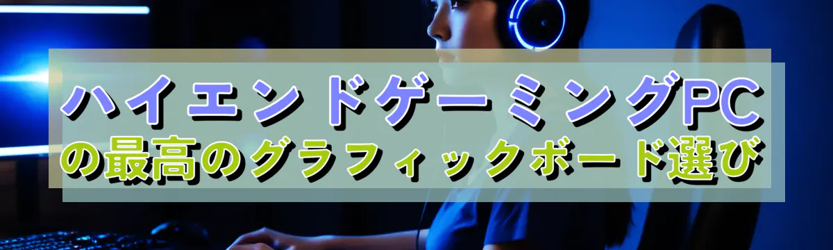 ハイエンドゲーミングPCの最高のグラフィックボード選び