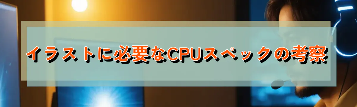 イラストに必要なCPUスペックの考察