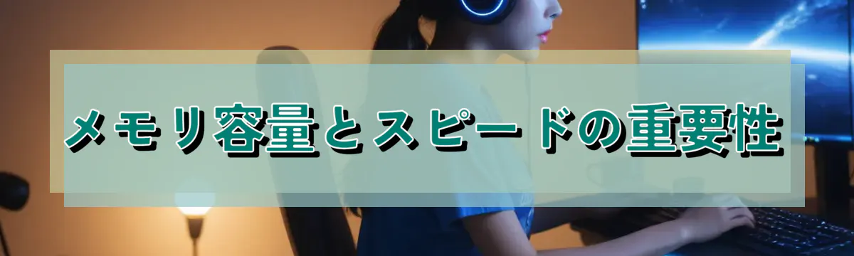 メモリ容量とスピードの重要性