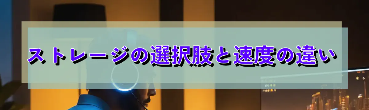 ストレージの選択肢と速度の違い