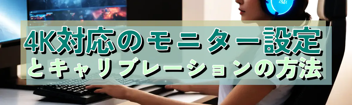 4K対応のモニター設定とキャリブレーションの方法