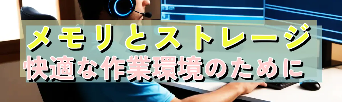 メモリとストレージ 快適な作業環境のために
