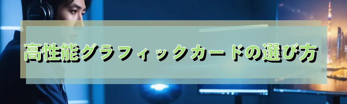 高性能グラフィックカードの選び方