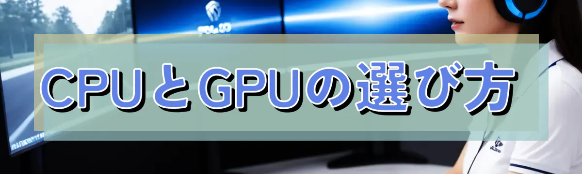 CPUとGPUの選び方
