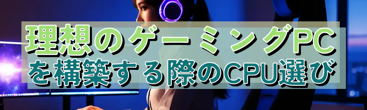 理想のゲーミングPCを構築する際のCPU選び