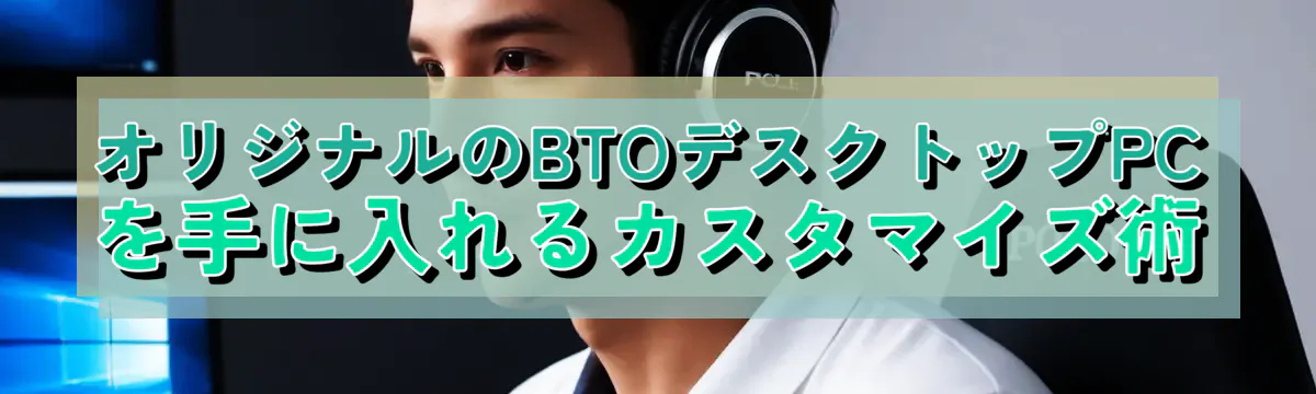 オリジナルのBTOデスクトップPCを手に入れるカスタマイズ術