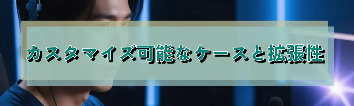 カスタマイズ可能なケースと拡張性