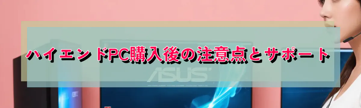 ハイエンドPC購入後の注意点とサポート