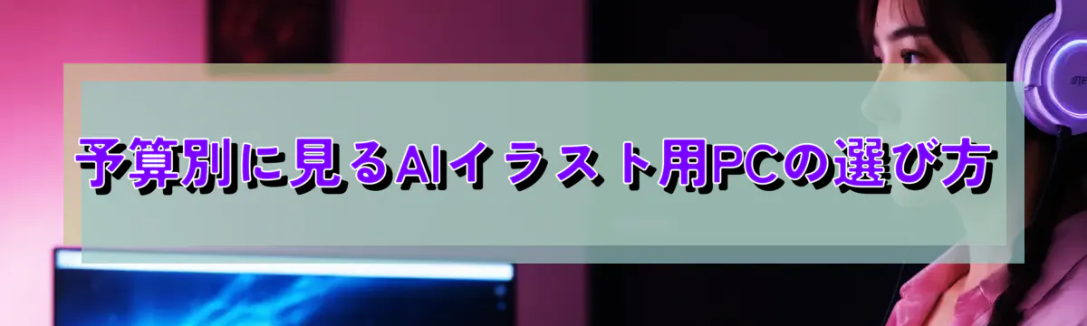 予算別に見るAIイラスト用PCの選び方