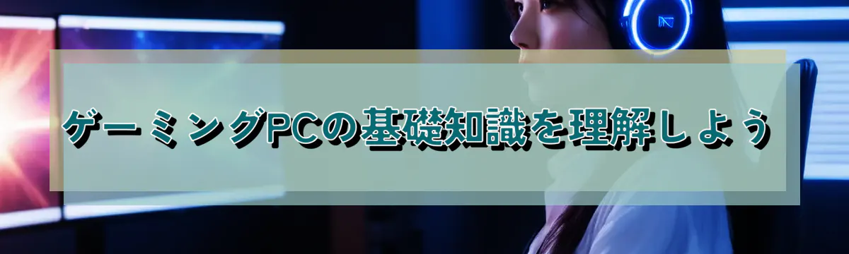 ゲーミングPCの基礎知識を理解しよう