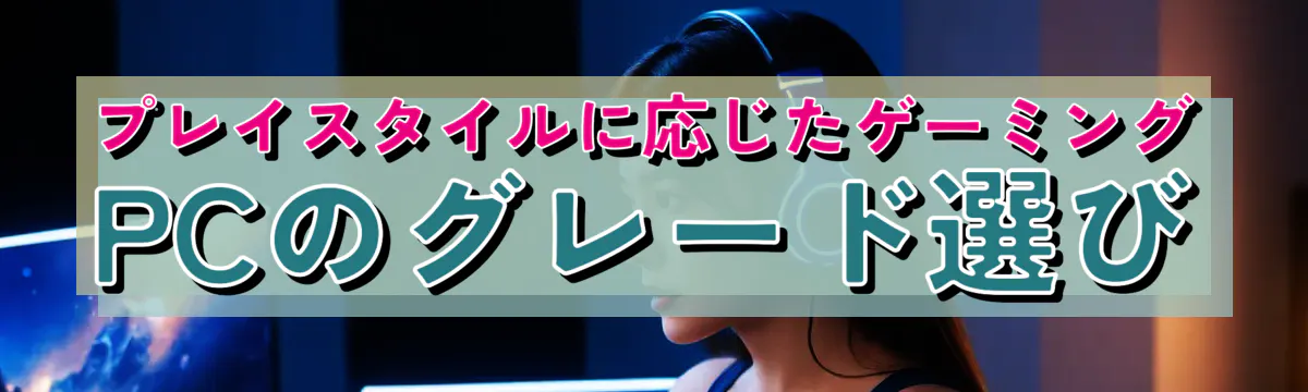 プレイスタイルに応じたゲーミングPCのグレード選び