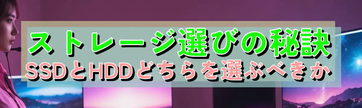 ストレージ選びの秘訣 SSDとHDDどちらを選ぶべきか