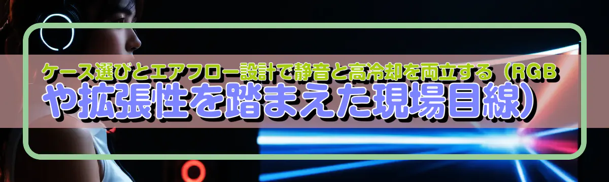 ケース選びとエアフロー設計で静音と高冷却を両立する（RGBや拡張性を踏まえた現場目線）