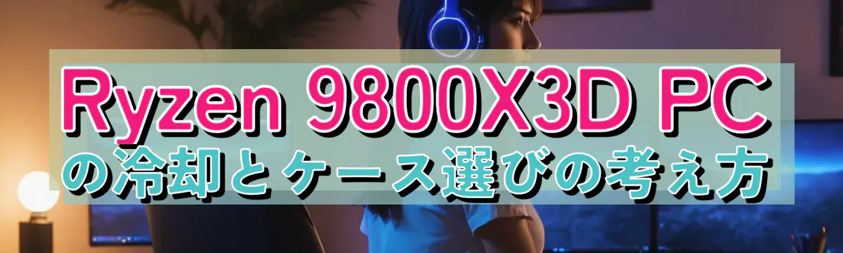 Ryzen&nbsp;9800X3D PCの冷却とケース選びの考え方