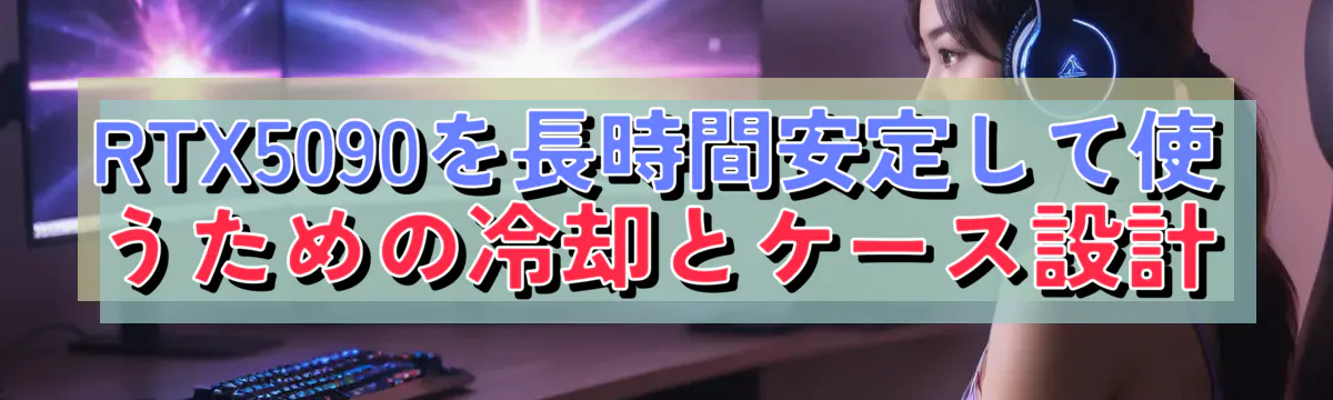 RTX5090を長時間安定して使うための冷却とケース設計