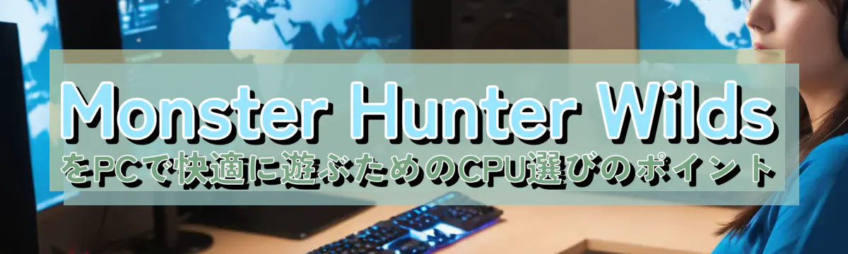 Monster Hunter Wilds をPCで快適に遊ぶためのCPU選びのポイント