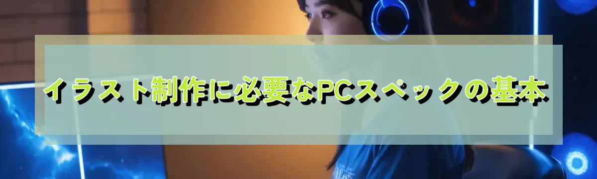 イラスト制作に必要なPCスペックの基本