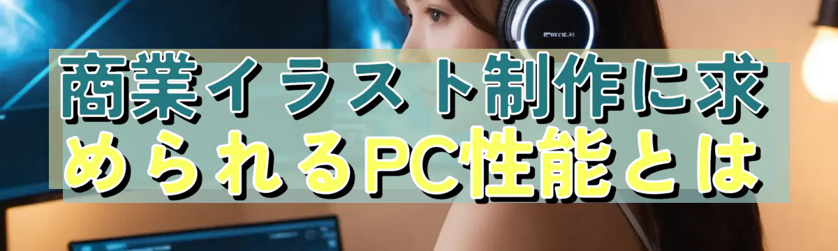 商業イラスト制作に求められるPC性能とは