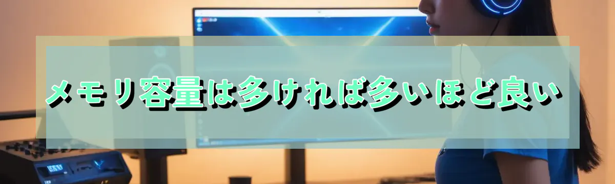 メモリ容量は多ければ多いほど良い
