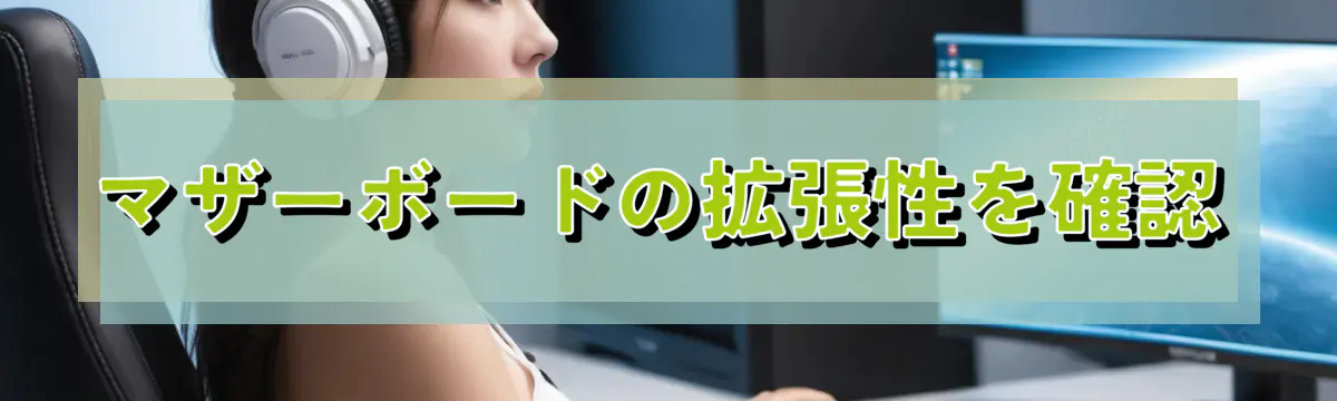 マザーボードの拡張性を確認