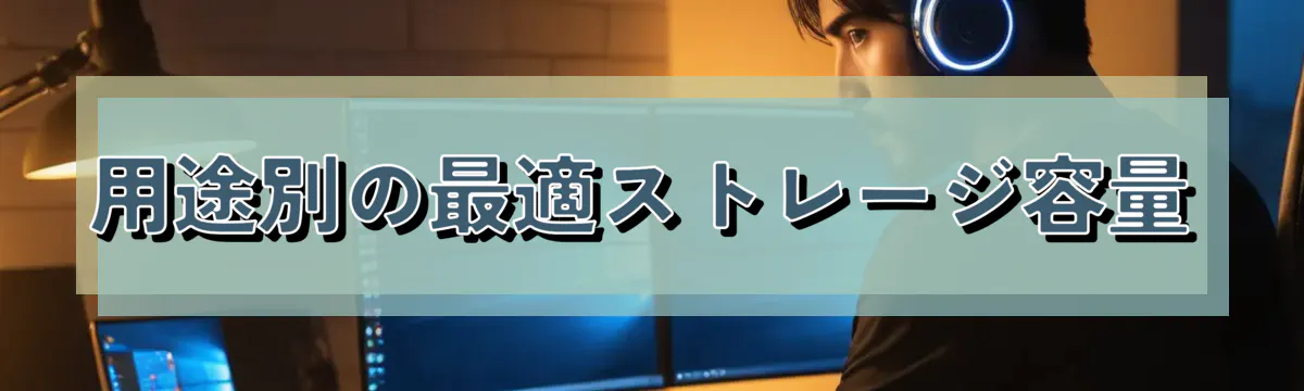 用途別の最適ストレージ容量