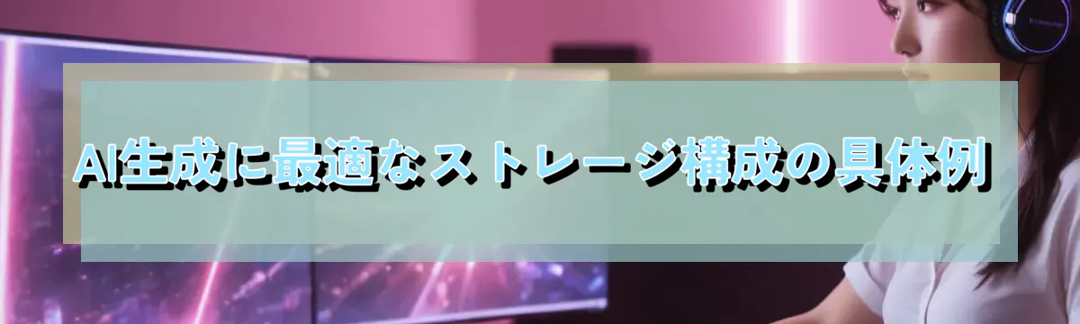 AI生成に最適なストレージ構成の具体例