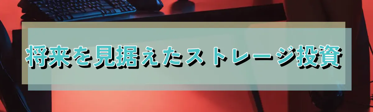 将来を見据えたストレージ投資