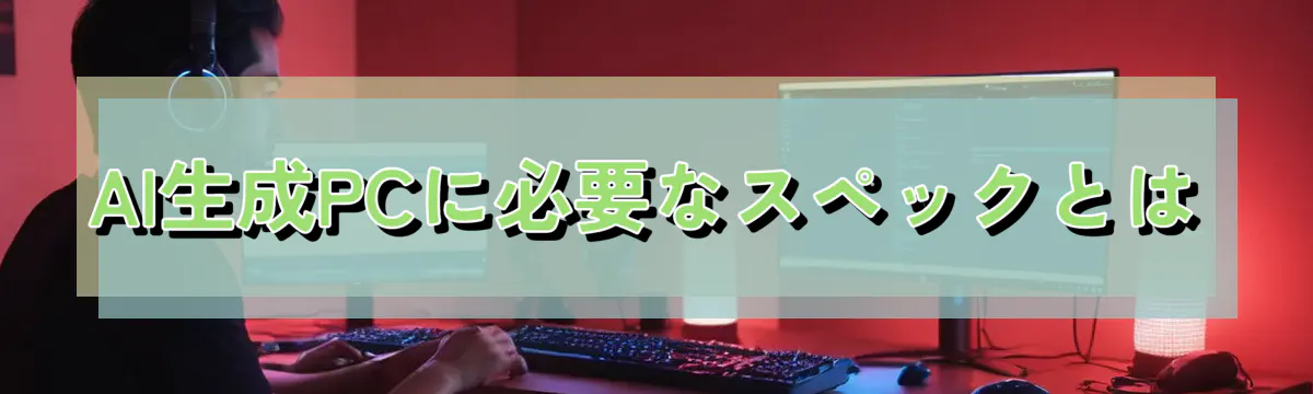 AI生成PCに必要なスペックとは