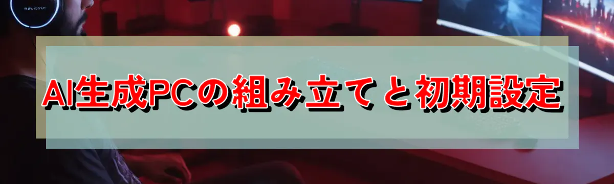 AI生成PCの組み立てと初期設定