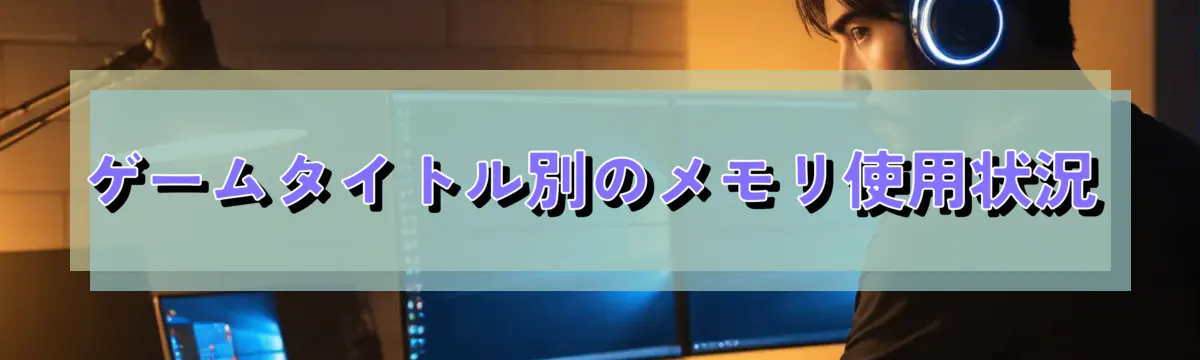 ゲームタイトル別のメモリ使用状況