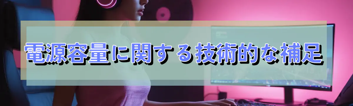 電源容量に関する技術的な補足