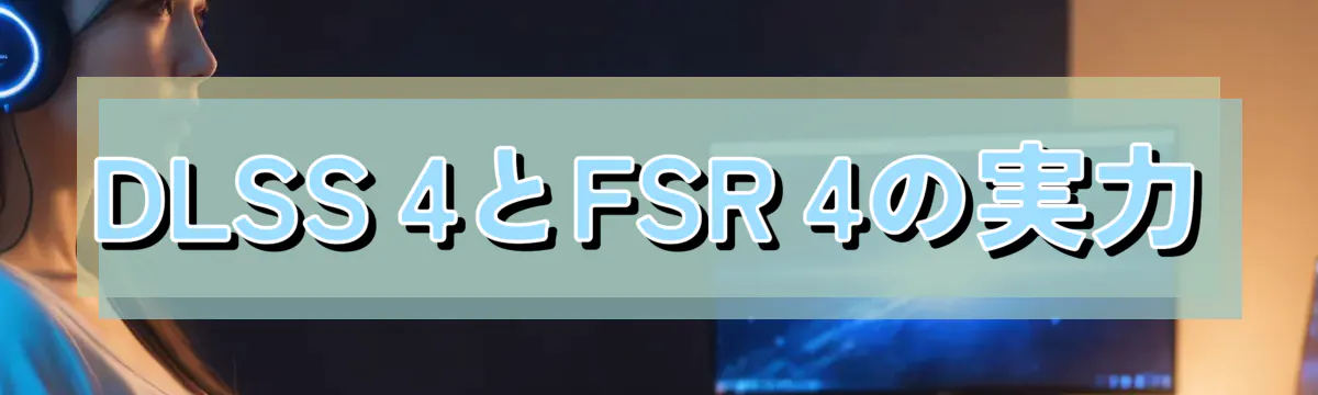 DLSS 4とFSR 4の実力