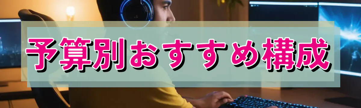 予算別おすすめ構成