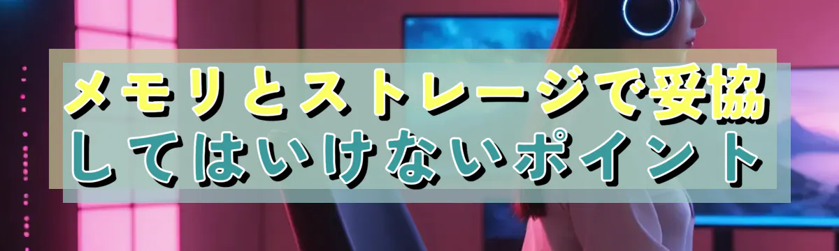 メモリとストレージで妥協してはいけないポイント