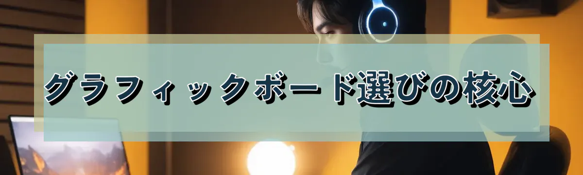 グラフィックボード選びの核心