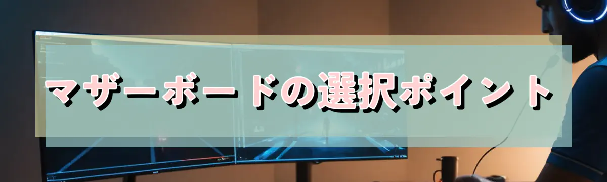 マザーボードの選択ポイント