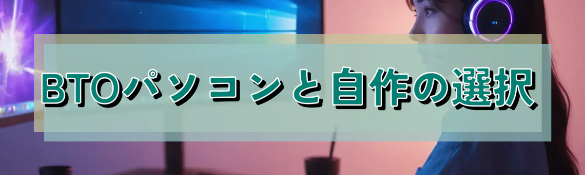 BTOパソコンと自作の選択