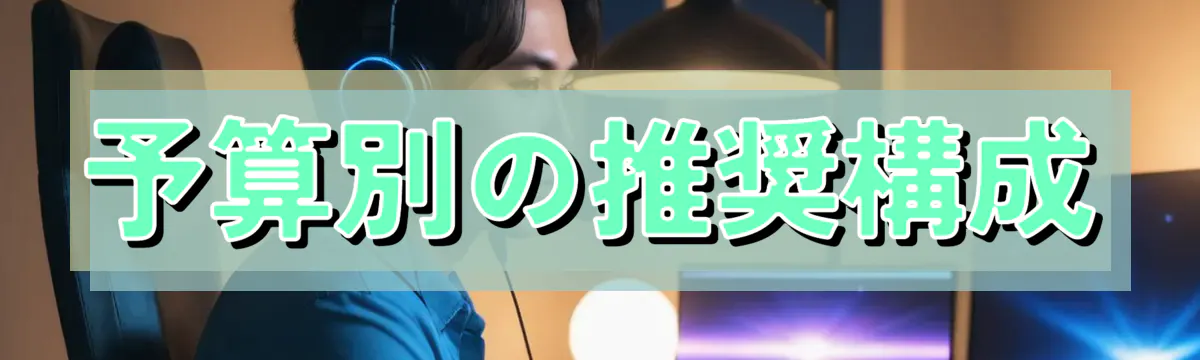 予算別の推奨構成