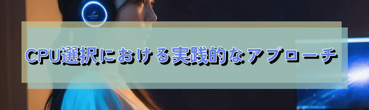 CPU選択における実践的なアプローチ