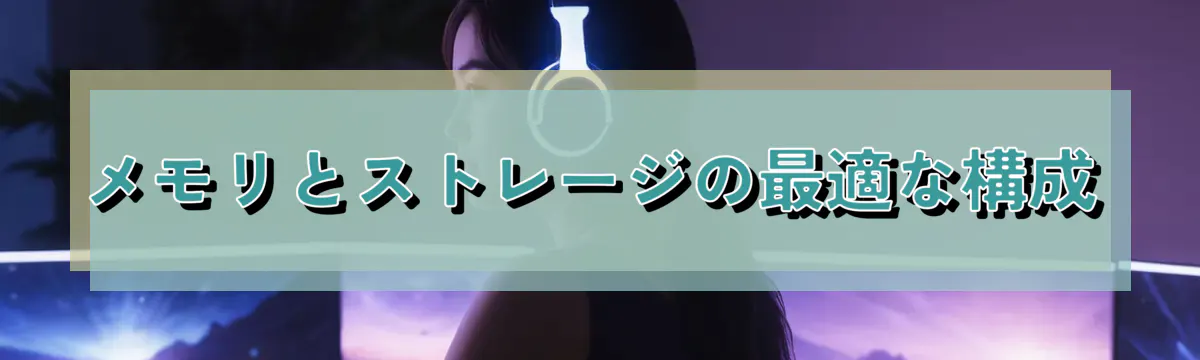 メモリとストレージの最適な構成